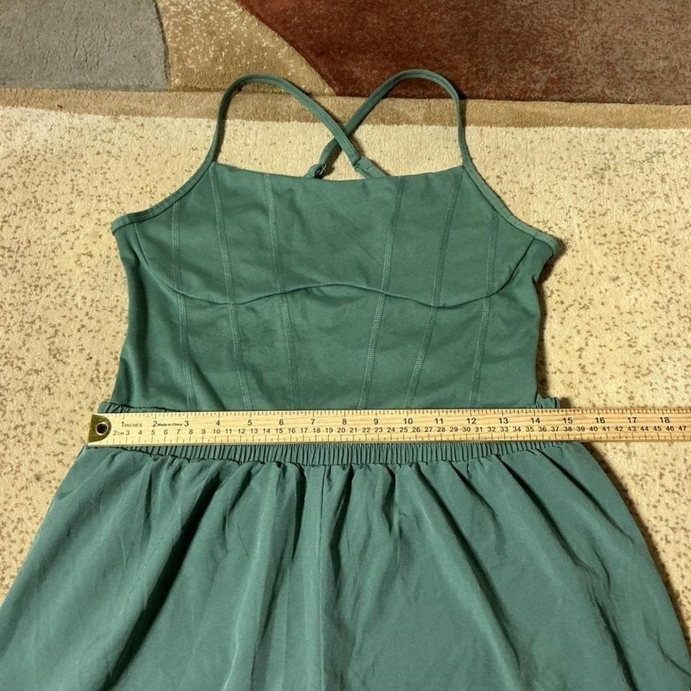 Victoria's Secret Pink Ultimate Runsie Green one-piece Romper Yoga Size M - Picture 5 of 8